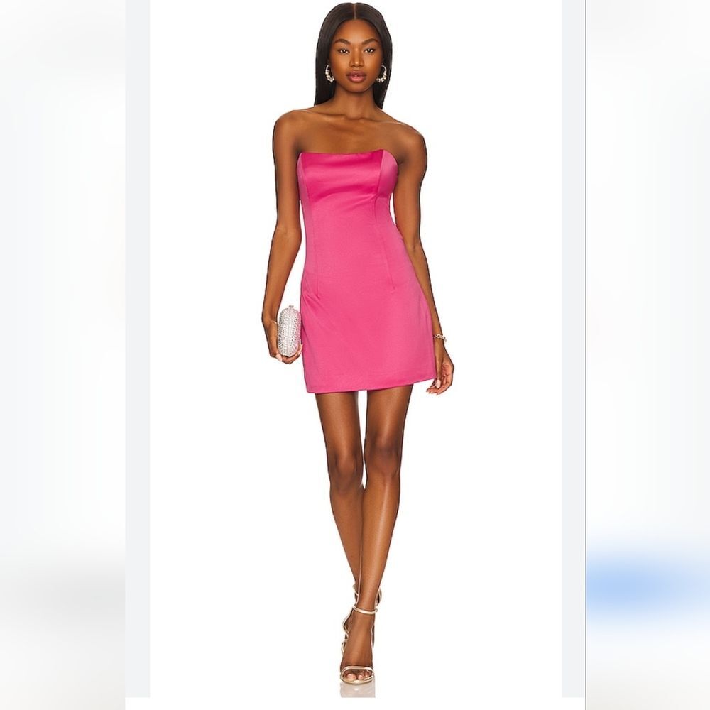 Elliatt Emani Pink Mini Strapless Dress Size M
